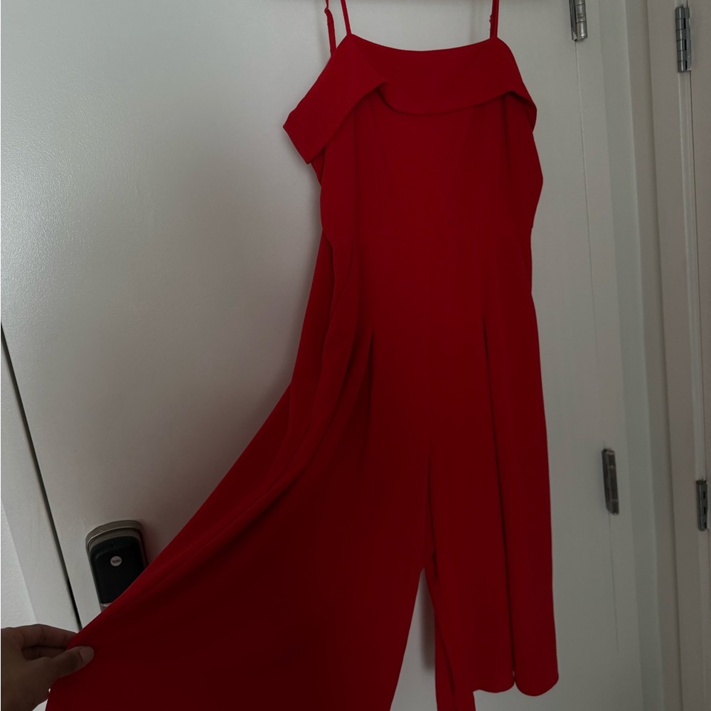 Socialite Vibrant Red Jumpsuit